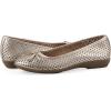image:imageCliffs by White Mountain Womens Cushioned Carris Perforated Ballet Flat Platino Metallic Smooth 8 M
