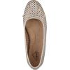 image:imageCliffs by White Mountain Womens Cushioned Carris Perforated Ballet Flat Platino Metallic Smooth 8 W