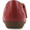 image:imageCliffs by White Mountain Womens Cushioned Carwen Mary Jane FlatRed Smooth