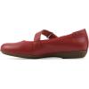 image:imageCliffs by White Mountain Womens Cushioned Carwen Mary Jane FlatRed Smooth