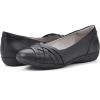 image:imageCliffs by White Mountain Womens Cushioned Chic Ballet FlatBlackBurnishedSmooth