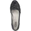 image:imageCliffs by White Mountain Womens Cushioned Chic Ballet FlatBlackBurnishedSmooth