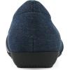 image:imageCliffs by White Mountain Womens Cushioned Chic Ballet FlatDark Blue Denim Fabric
