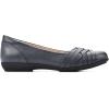 image:imageCliffs by White Mountain Womens Cushioned Chic Ballet FlatNavyBurnishedSmooth