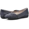 image:imageCliffs by White Mountain Womens Cushioned Chic Ballet FlatNavyBurnishedSmooth