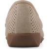 image:imageCliffs by White Mountain Womens Cushioned Samson Perforated Penny LoaferNatural Nubuck
