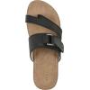 image:imageCliffs by White Mountain Womens Fancify Flat SandalBlack Burnished Smooth