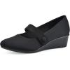 image:imageCLIFFS BY WHITE MOUNTAIN Womens Brightly Cushioned Mary Jane Wedge HeelBlackNylon