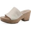 image:imageCliffs by White Mountain Womens Cushioned Biancia Platform SandalWhite Metallic Fabric