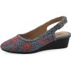 image:imageCliffs by White Mountain Womens Cushioned Boris Slingback WedgePeriwinkle Fabric