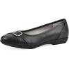 image:imageCliffs by White Mountain Womens Cushioned Calming Ballet FlatBlackBurnSmooth