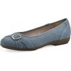 image:imageCliffs by White Mountain Womens Cushioned Calming Ballet FlatDenim BlueFabric