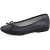 image:imageCliffs by White Mountain Womens Cushioned Carris Perforated Ballet Flat Navy Smooth 8 W