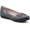 image:imageCliffs by White Mountain Womens Cushioned Chic Ballet FlatNavyBurnishedSmooth