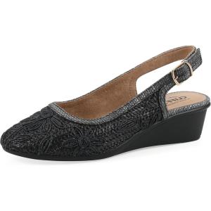 image:imageCliffs by White Mountain Womens Cushioned Boris Slingback WedgeBlack Fabric