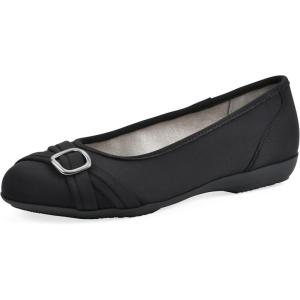 image:imageCliffs by White Mountain Womens Cushioned Calming Ballet FlatBlackNylon