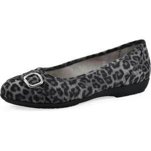 image:imageCliffs by White Mountain Womens Cushioned Calming Ballet FlatGreyElprintNylon