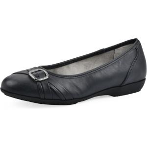 image:imageCliffs by White Mountain Womens Cushioned Calming Ballet FlatNew NavyBurnSmooth