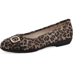 image:imageCliffs by White Mountain Womens Cushioned Calming Ballet FlatTanElprintNylon