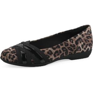 image:imageCliffs by White Mountain Womens Cushioned Chic Ballet FlatTan Leopard Nylon