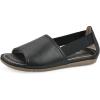 image:imageCliffs by White Mountain Womens Cushioned Frankson Open SandalBlack Smooth