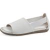 image:imageCliffs by White Mountain Womens Cushioned Frankson Open SandalWhite Nubuck