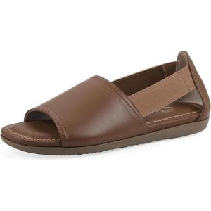 image:imageCliffs by White Mountain Womens Cushioned Frankson Open SandalTan Smooth