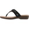 image:imageCliffs by White Mountain Womens Cushioned Bainah Thong SandalBlack Woven