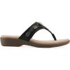 image:imageCliffs by White Mountain Womens Cushioned Bainah Thong SandalBlack Woven