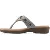 image:imageCliffs by White Mountain Womens Cushioned Bainah Thong SandalSlate Blue Woven