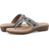 image:imageCliffs by White Mountain Womens Cushioned Bainah Thong SandalSlate Blue Woven