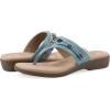 image:imageCliffs by White Mountain Womens Cushioned Bainah Thong SandalTurquoise Woven