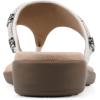 image:imageCliffs by White Mountain Womens Cushioned Bainah Thong SandalWhite Woven