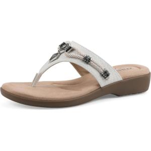 image:imageCliffs by White Mountain Womens Cushioned Bainah Thong SandalWhite Woven