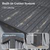 imageLouvered Pergola 12ft x 20ft Outdoor Aluminum Pergola with Adjustable Top for Decks Gardens and Backyards Gray12x20