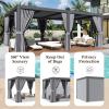 imageLouvered Pergola 12ft x 20ft Outdoor Aluminum Pergola with Adjustable Top for Decks Gardens and Backyards Gray12x20
