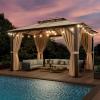 10'x12'-Brown Polycarbonate Roof