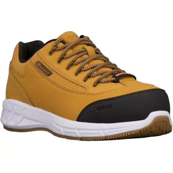 Lugz Mens Express Slip Resistant Composite Toe Work Safety Shoes Casual - Brown