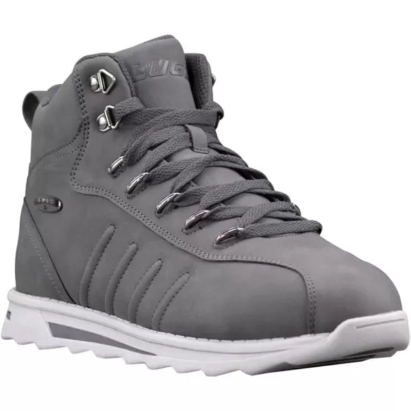 imageLugz Mens Changeover Hi Classic Chukka SneakerCharcoalGlacier