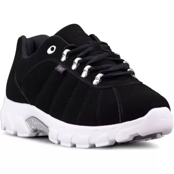 imageLugz Mens Compass SneakerBlackWhiteSilver