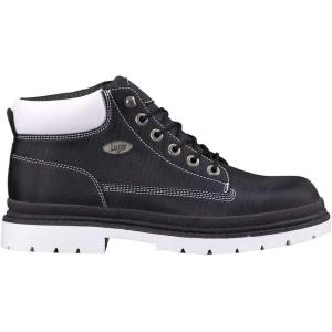 imageLugz Mens Drifter Ripstop Classic Chukka BootBlackWhite