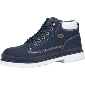 imageLugz Mens Drifter Ripstop Classic Chukka BootNavyWhite