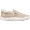 imageLugz Womens Clipper LX Faux Fur Classic Slipon SneakerFawnCreamOff White