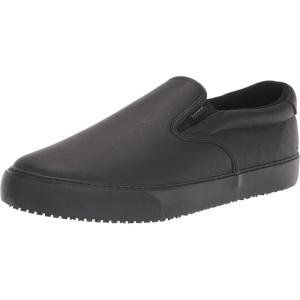 imageLugz Mens Clipper Classic SlipOn SlipResistant Work SneakerBlack Leather