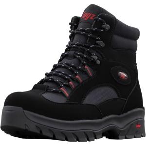 imageLugz Mens Ridgeline Lace Up Round Toe Casual Boots Ankle  BlackBlackSteel GreyMars Red