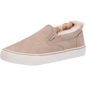 imageLugz Womens Clipper LX Faux Fur Classic Slipon SneakerFawnCreamOff White