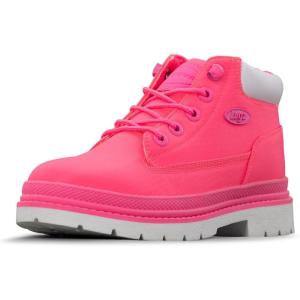 imageLugz Womens Drifter Ripstop Classic Chukka Boot FashionNeon PinkWhite