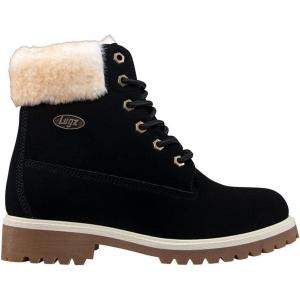 imageLugz Womens Convoy Faux Fur Classic 6inch Chukka BootBlackCreamGum
