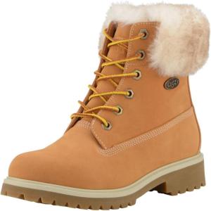 imageLugz Womens Convoy Faux Fur Classic 6inch Chukka BootGolden WheatCreamGum