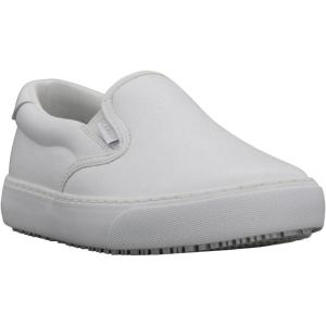 imageLugz Womens Clipper SlipResistant Slipon Work Sneaker Food Service ShoeWhite